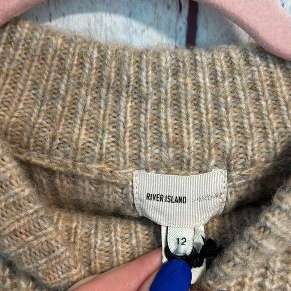 NWT River Island Mixed Media Sweater - Picture 9 of 14